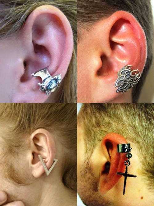Серьги на ухо – серьги на уши из золота, серебра, проволоки. Какие бывают, как носить украшение, как сделать своими руками. Мастер класс. Фото