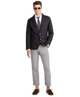 Серый пиджак и черные брюки – Как модно сочетать разные брюки и пиджаки