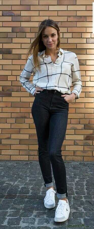 Туфли джинсы рубашка – Луки, как носить рубашку с джинсами девушке: 40 фото