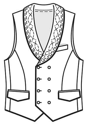 Эскиз пиджака мужского